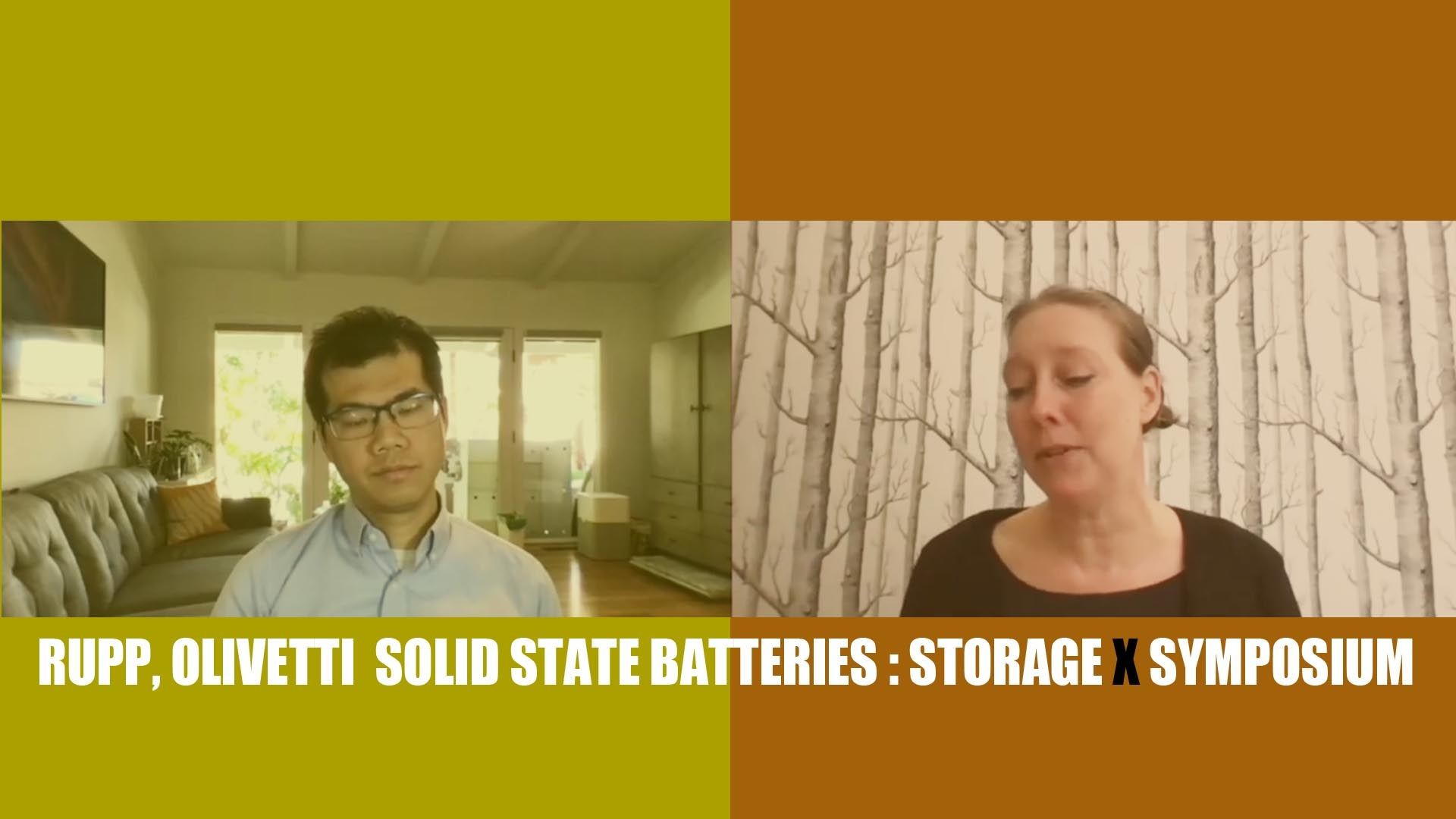 Solid-state batteries: materials & scale-up | Rupp, Olivetti | StorageX Symposium