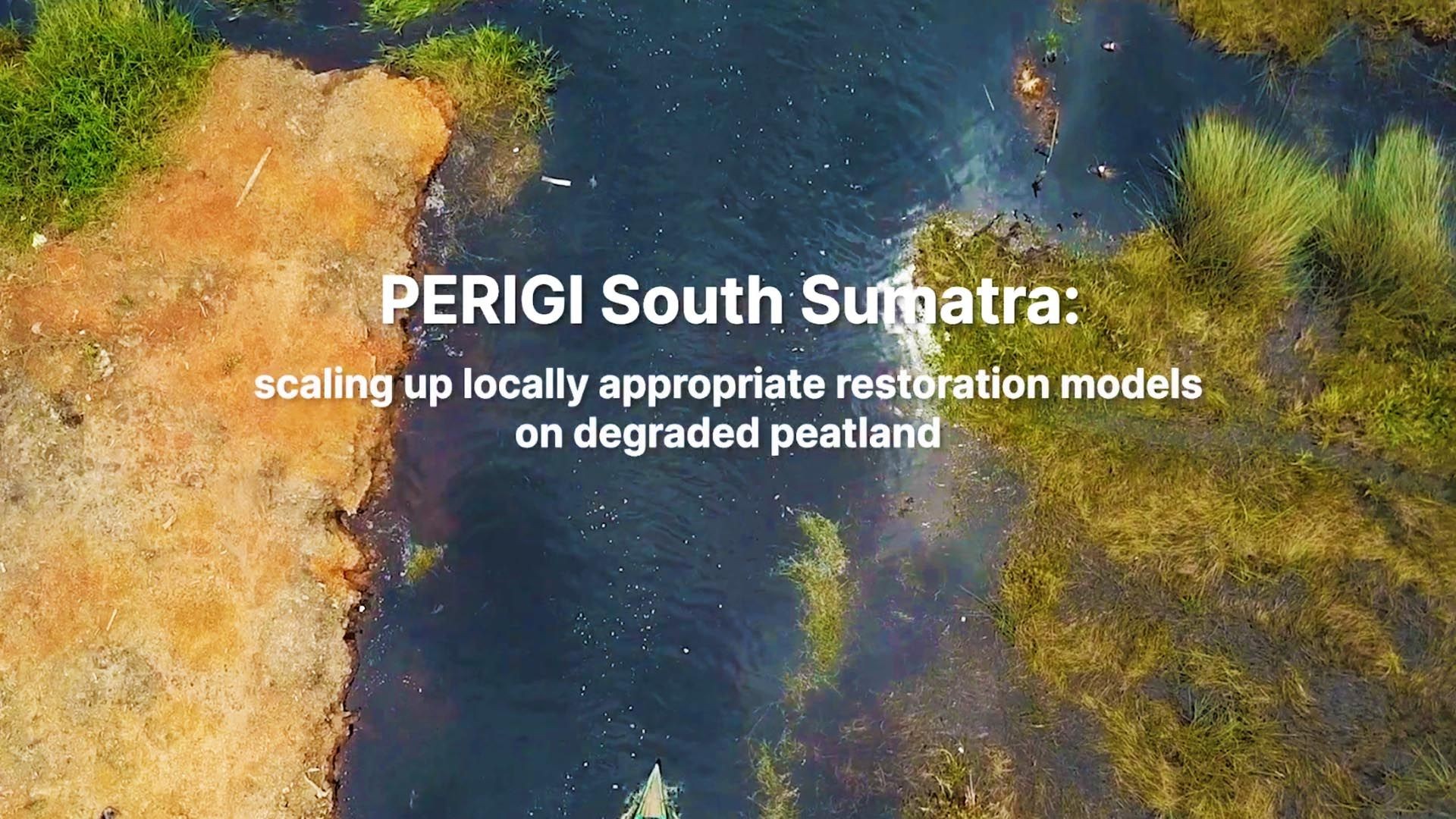 PERIGI South Sumatra: scaling up locally appropriate restoration models on degraded peatland