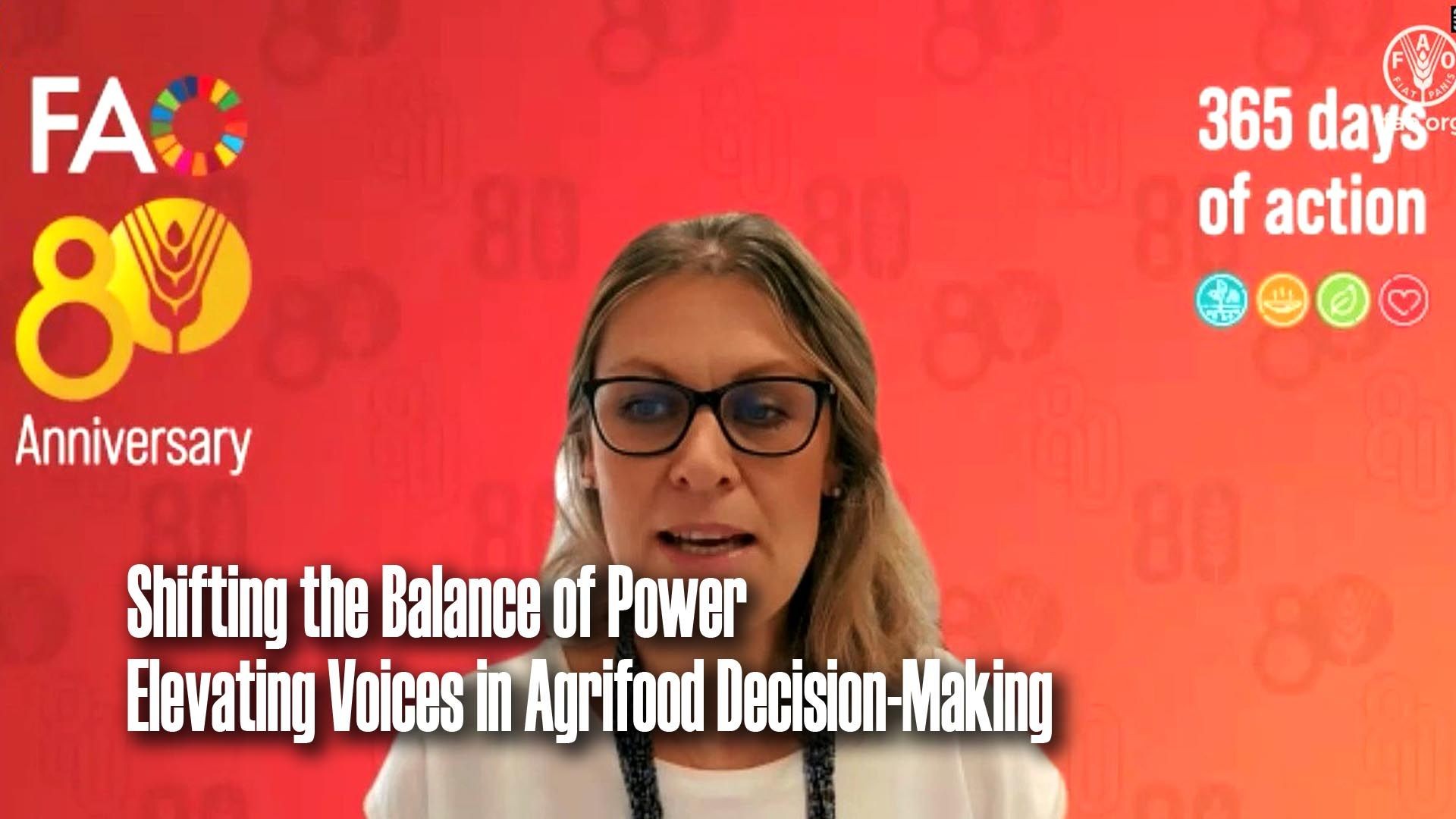 Shifting the Balance of Power: Elevating Voices in Agrifood Decision-Making